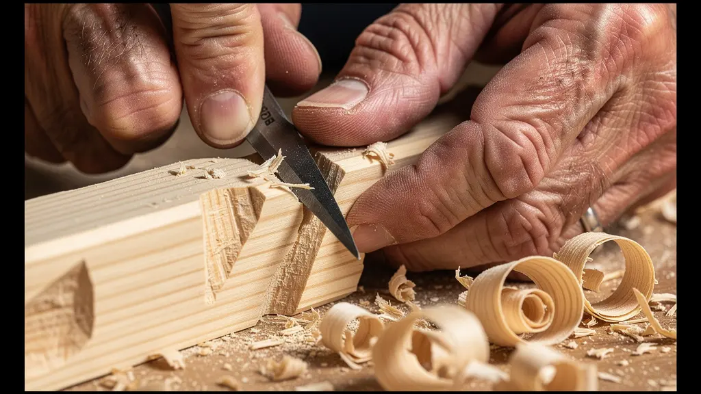 Nahaufnahme traditioneller Handwerkskunst mit sichtbaren Details und Texturen