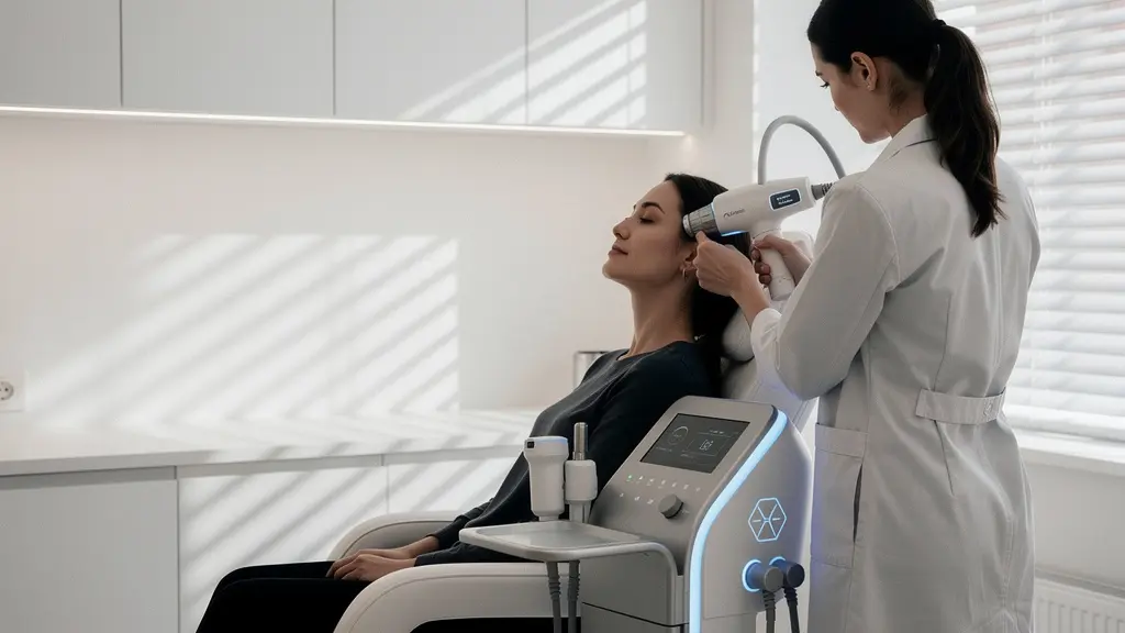 Moderne Laserbehandlung von Pigmentflecken in einer dermatologischen Praxis