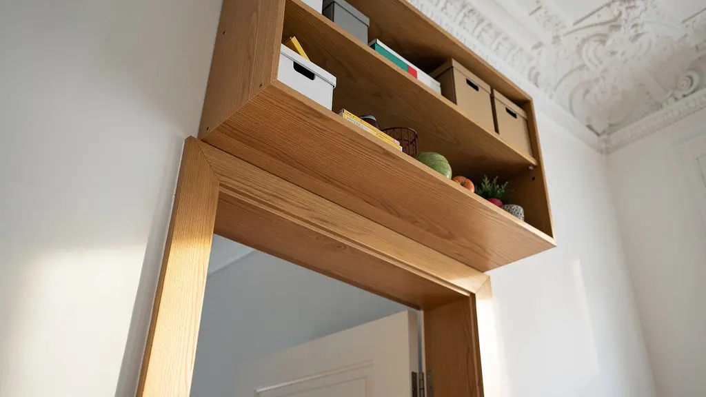 Elegante Stauraumlösung über Türrahmen in Zürcher Altbauwohnung